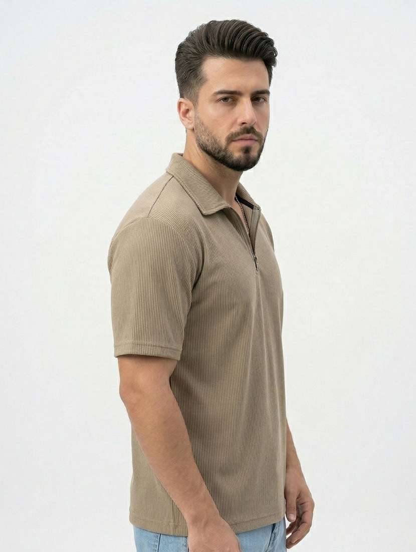 men self design short sleeve regular fit polo t-shirt - 22480697 -  Standard Image - 3