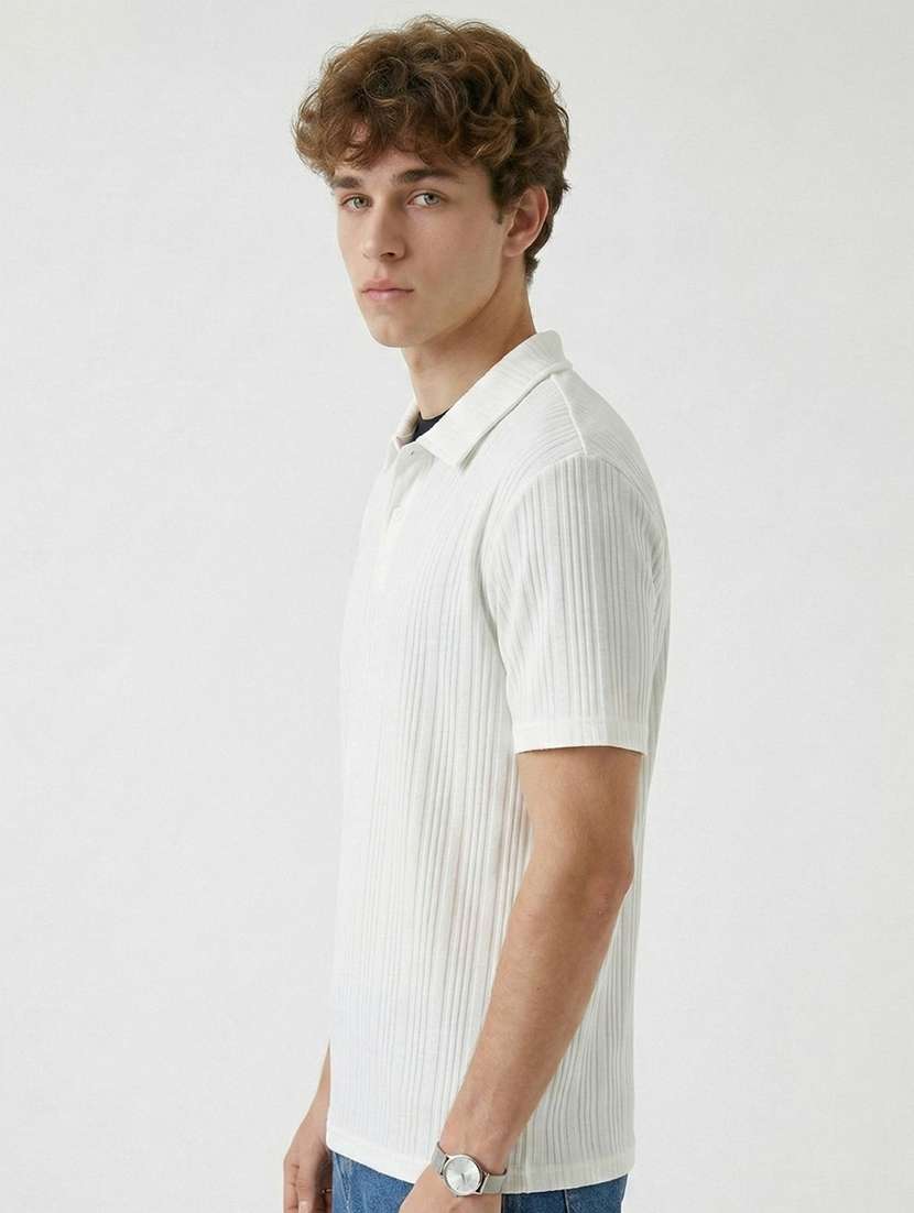 men self design short sleeve regular fit polo t-shirt - 22480709 -  Standard Image - 3