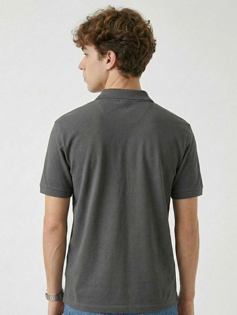 men solid short sleeve regular fit polo t-shirt - 22480793 -  Standard Image - 3
