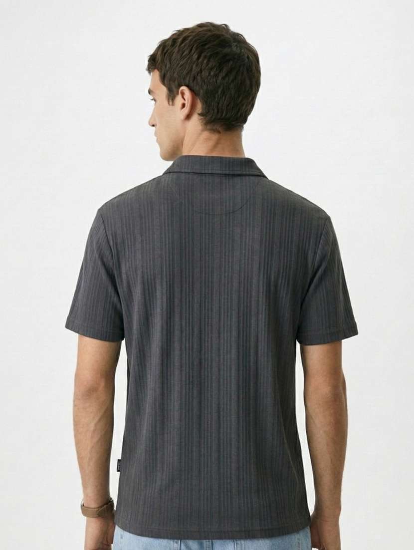 men self design short sleeve regular fit polo t-shirt - 22480808 -  Standard Image - 3