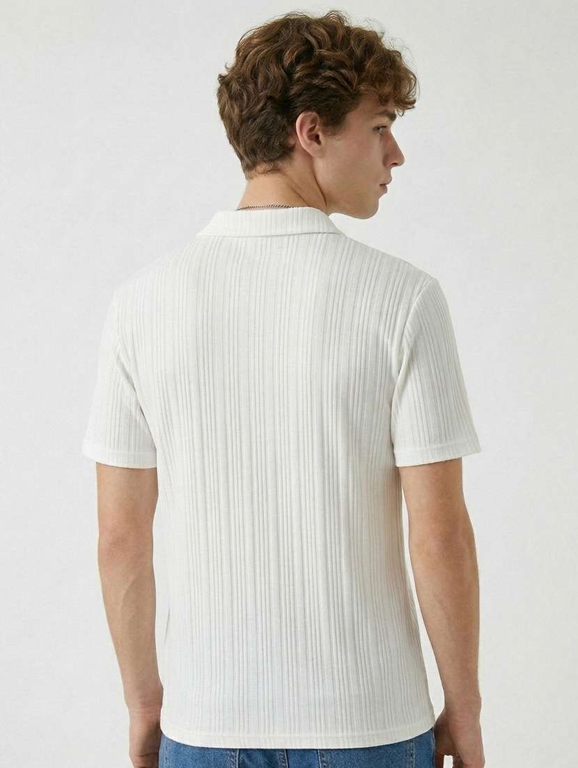 men self design short sleeve regular fit polo t-shirt - 22480809 -  Standard Image - 3