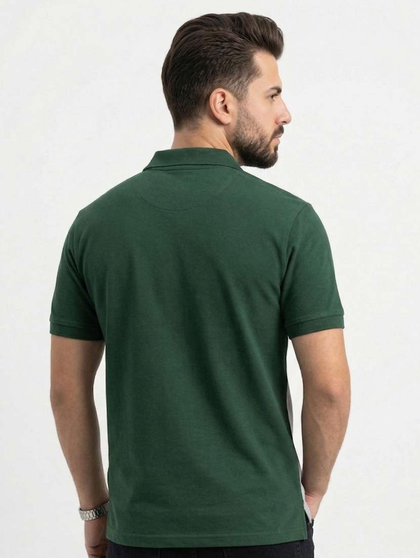 men color block short sleeve regular fit polo t-shirt - 22480822 -  Standard Image - 3