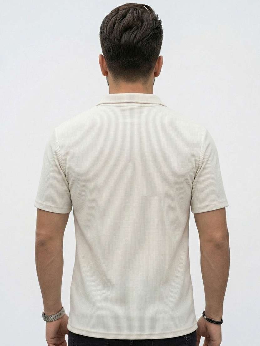 men self design short sleeve regular fit polo t-shirt - 22480851 -  Standard Image - 3