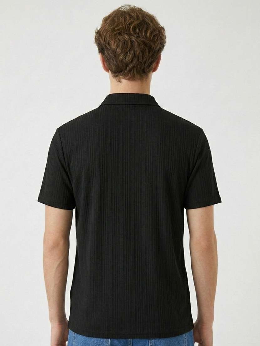 men self design short sleeve regular fit polo t-shirt - 22480855 -  Standard Image - 3