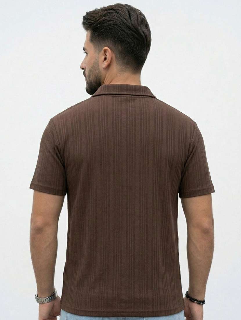 men self design short sleeve regular fit polo t-shirt - 22480856 -  Standard Image - 3