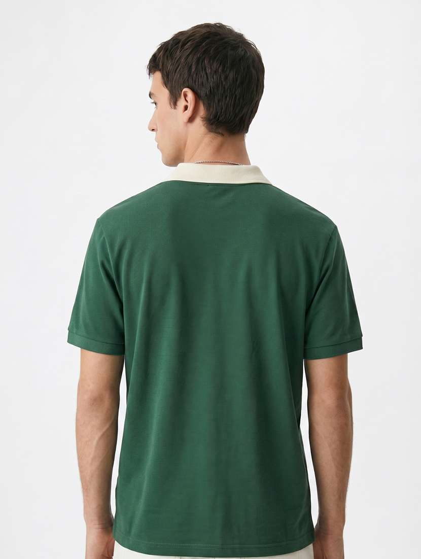 men printed short sleeve regular fit polo t-shirt - 22480868 -  Standard Image - 3