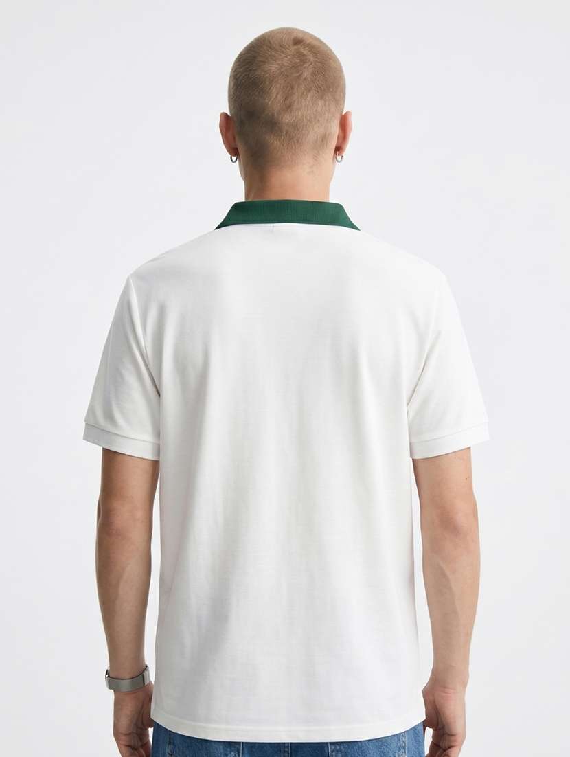 men printed short sleeve regular fit polo t-shirt - 22480869 -  Standard Image - 3