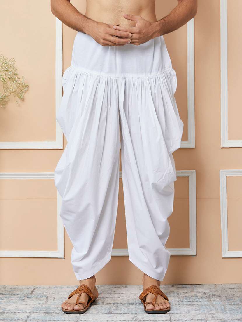 men solid with work mandarin neck kurta salwar set - 22481391 -  Standard Image - 5