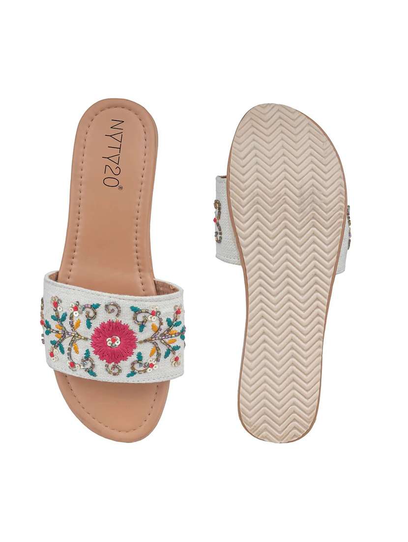 women maroon slip on wedge - 22481714 -  Standard Image - 3