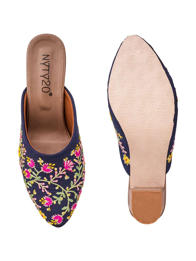 women embroidered slip on mule - 22481717 -  Standard Image - 3
