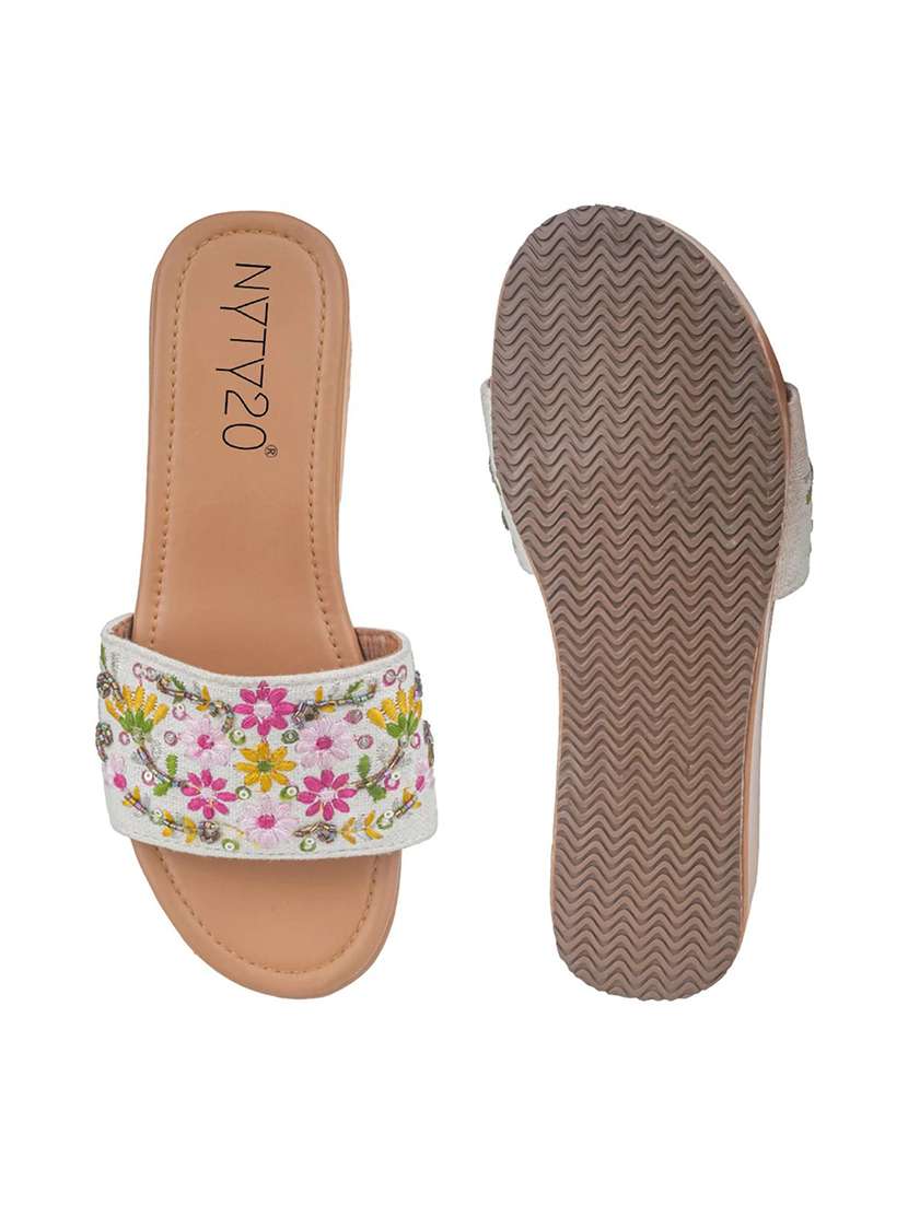 off women embroidered slip on wedgeslip on wedge - 22481725 -  Standard Image - 3