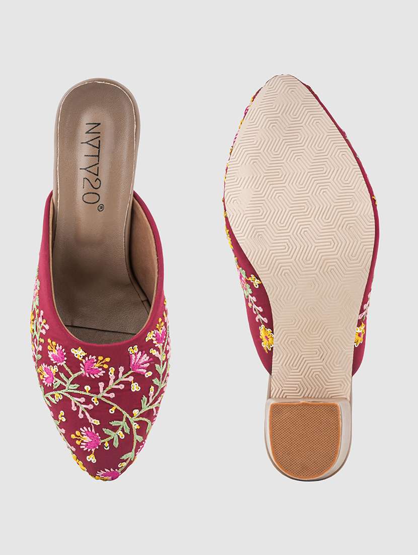 women embroidered slip on mule - 22485898 -  Standard Image - 5