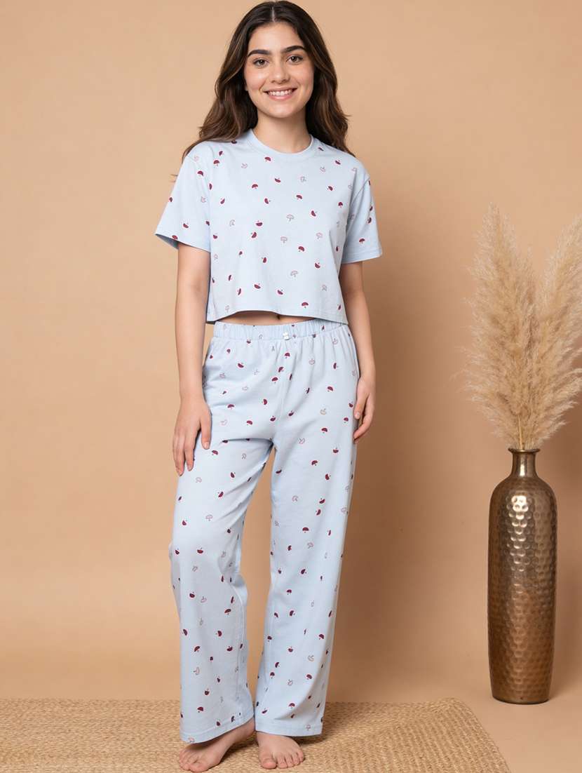 girls cotton pyjama set