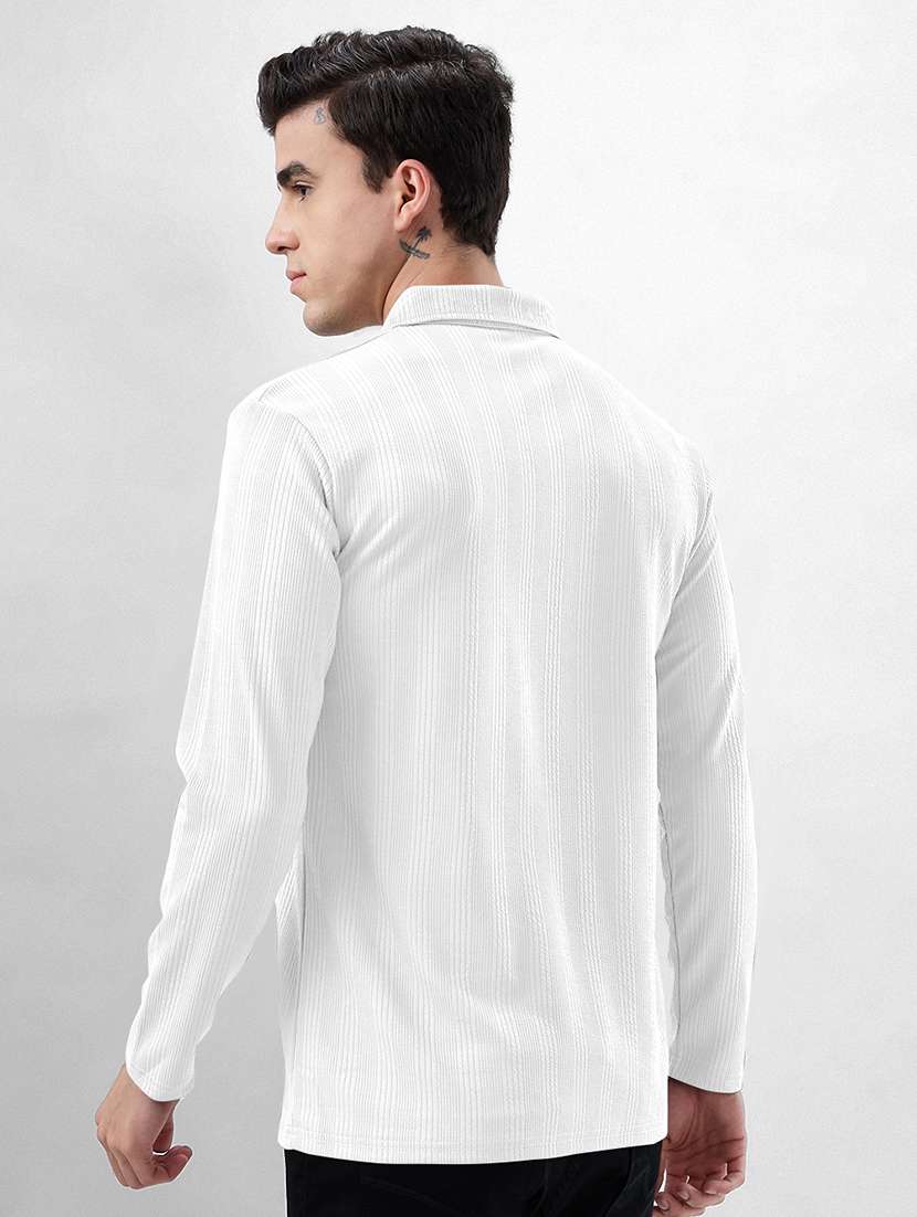 men self design long sleeve regular fit polo t-shirt - 22485977 -  Standard Image - 3