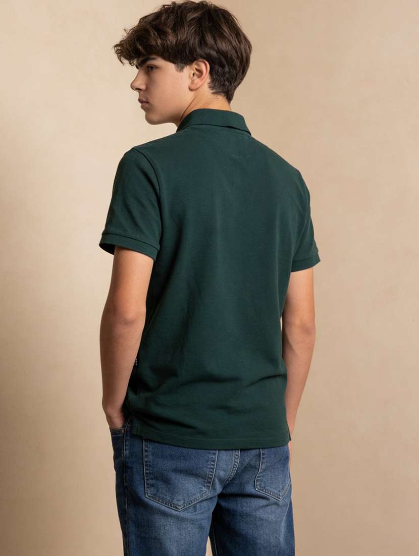boys green cotton t-shirt - 22486032 -  Standard Image - 3