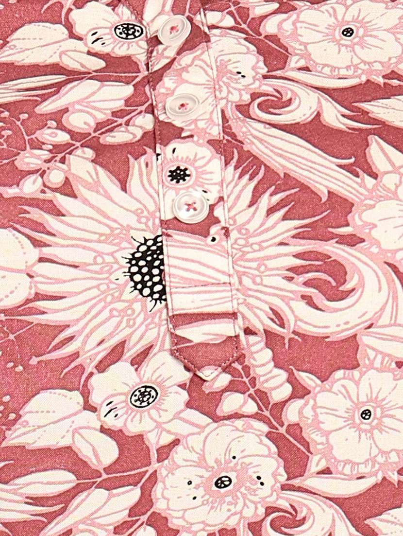 girls print cotton three quarter sleeves nightwear set - 22486069 -  Standard Image - 5