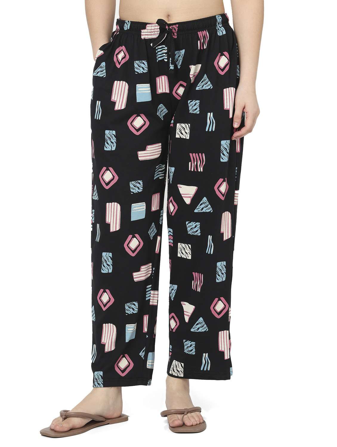 women black cotton pyjama set nightwear set - 22486089 -  Standard Image - 5