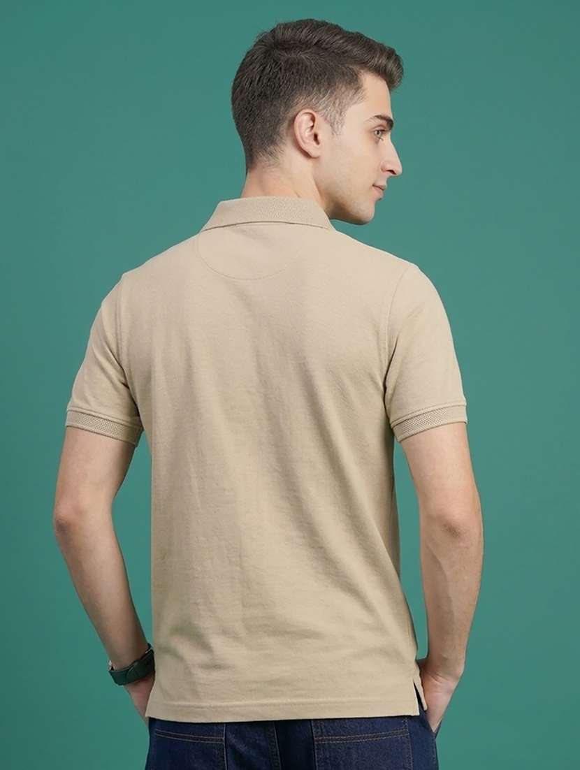 men solid short sleeve regular fit polo t-shirt - 22486134 -  Standard Image - 3