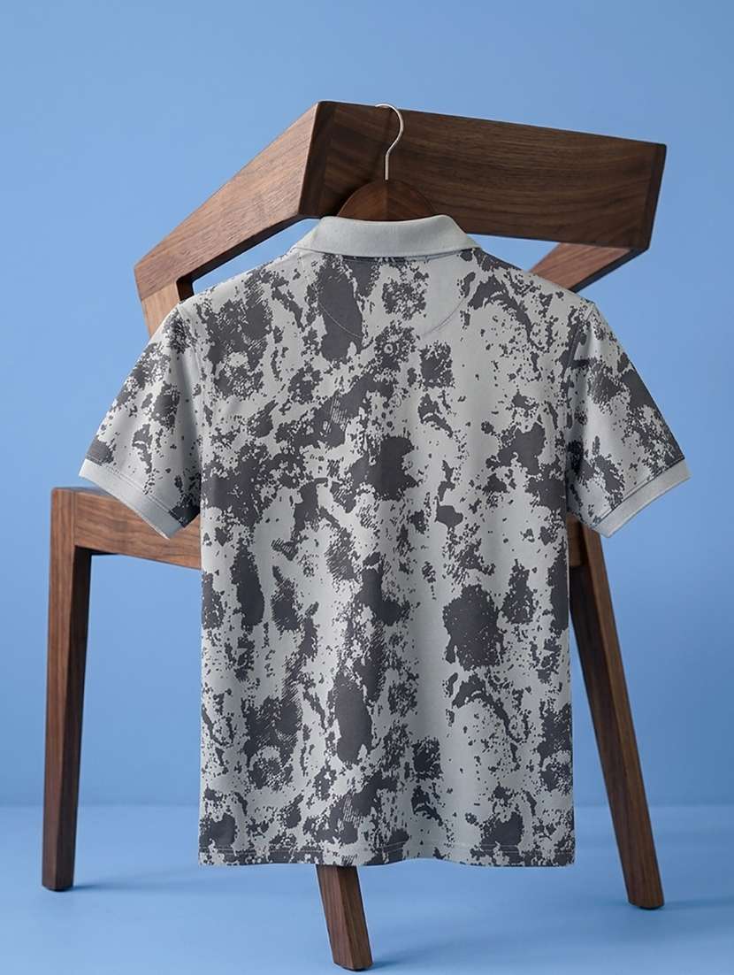men printed short sleeve regular fit polo t-shirt - 22486137 -  Standard Image - 5