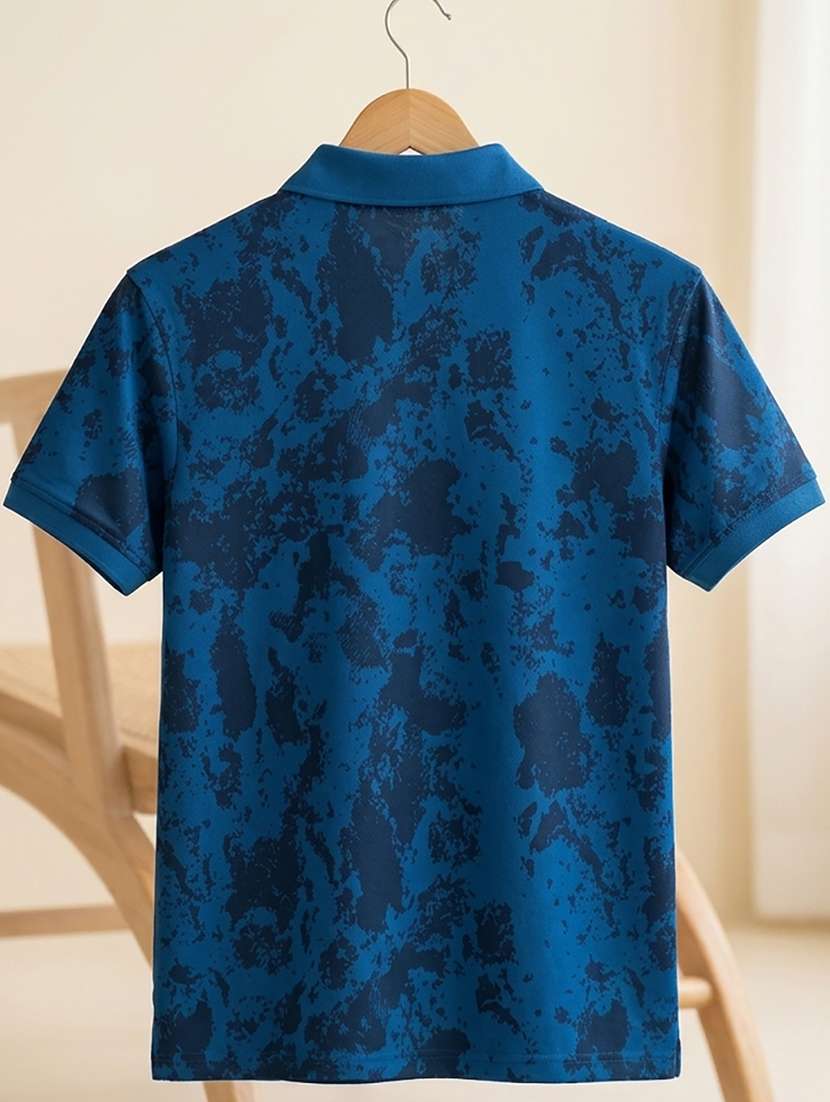men printed short sleeve regular fit polo t-shirt - 22486140 -  Standard Image - 5
