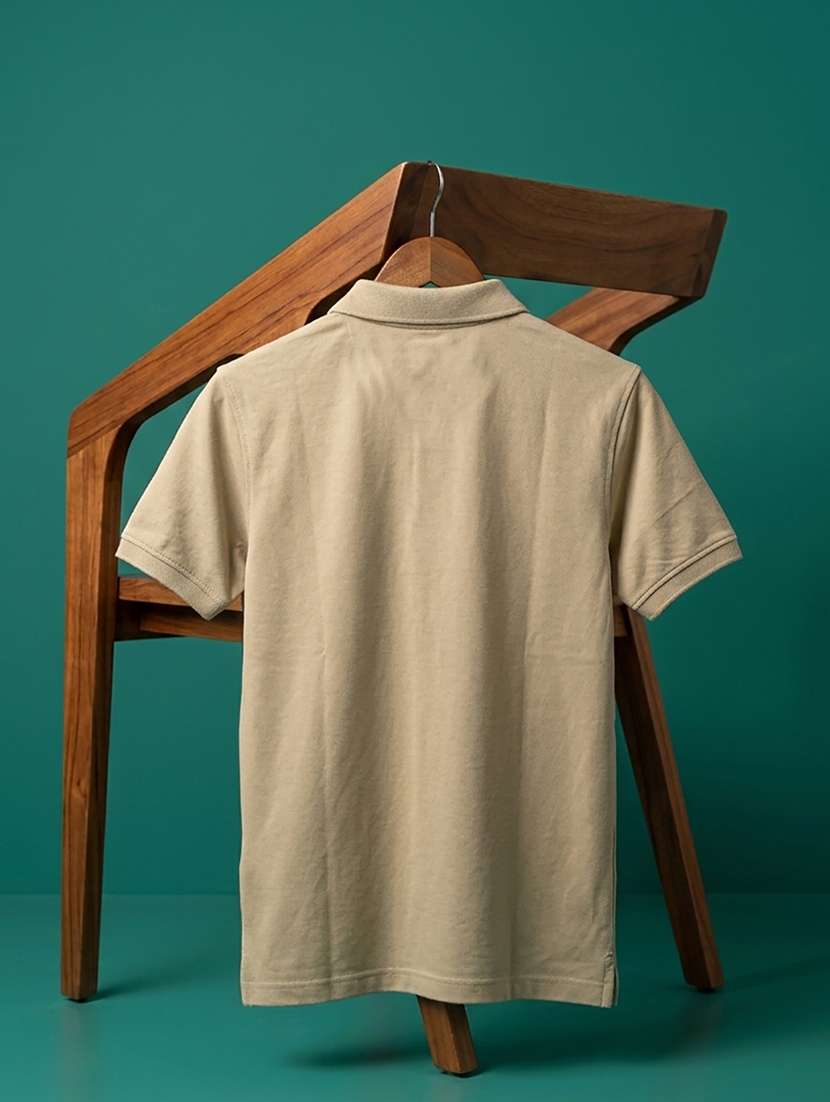 men solid short sleeve regular fit polo t-shirt - 22486141 -  Standard Image - 5