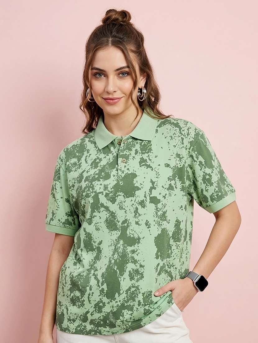 women green shirts polo tshirts 