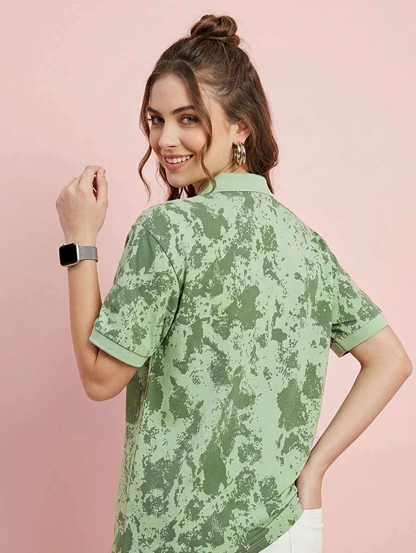 women green shirts polo tshirts  - 22486151 -  Standard Image - 3