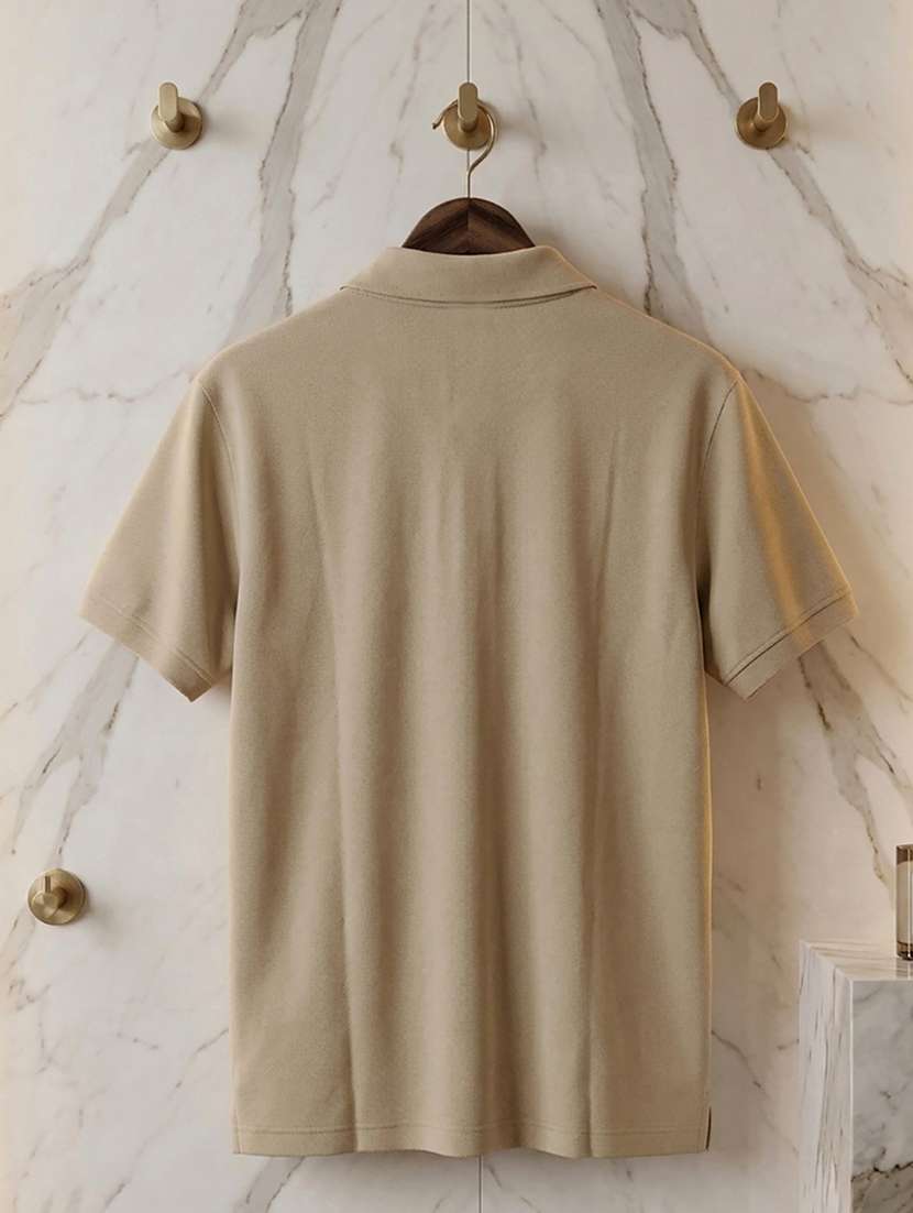 women beige polyester oversized t-shirt - 22486161 -  Standard Image - 5