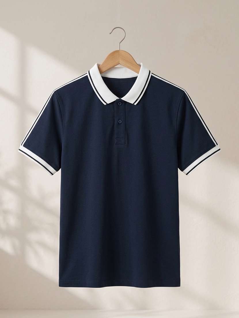 men solid short sleeve regular fit polo t-shirt - 22486189 -  Standard Image - 3