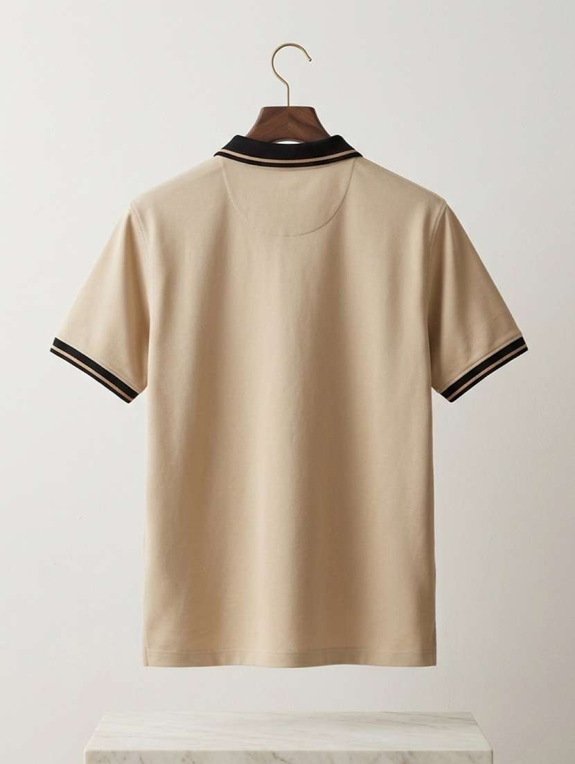 men solid short sleeve regular fit polo t-shirt - 22486192 -  Standard Image - 5
