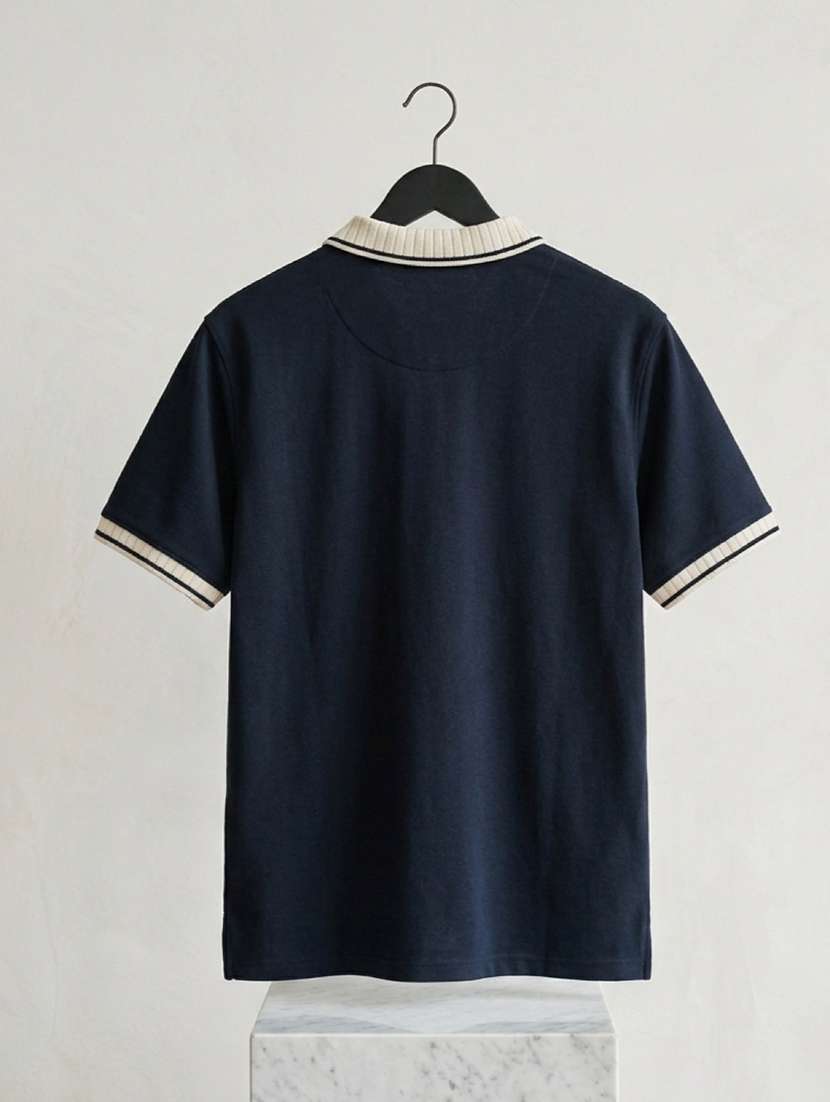 men solid short sleeve regular fit polo t-shirt - 22486199 -  Standard Image - 5