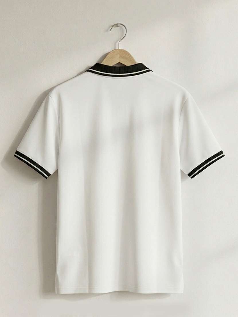 men solid short sleeve regular fit polo t-shirt - 22486202 -  Standard Image - 5