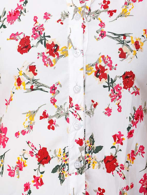 women white poly crepe regular shirt - 22486218 -  Standard Image - 5
