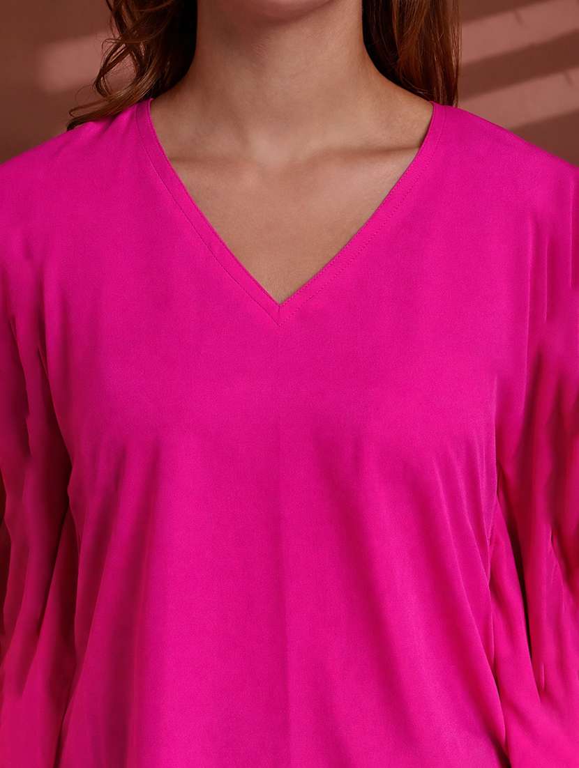 women solid kimono sleeve kaftan top - 22486235 -  Standard Image - 5