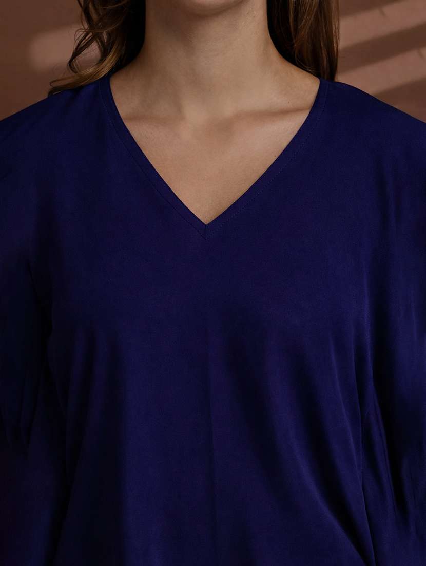 women solid kimono sleeve kaftan top - 22486238 -  Standard Image - 5