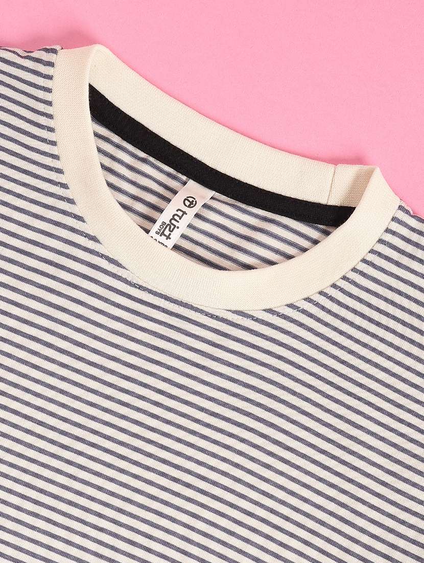 Boys Striped Long Sleeve T-shirt - 22486388 -  Standard Image - 3