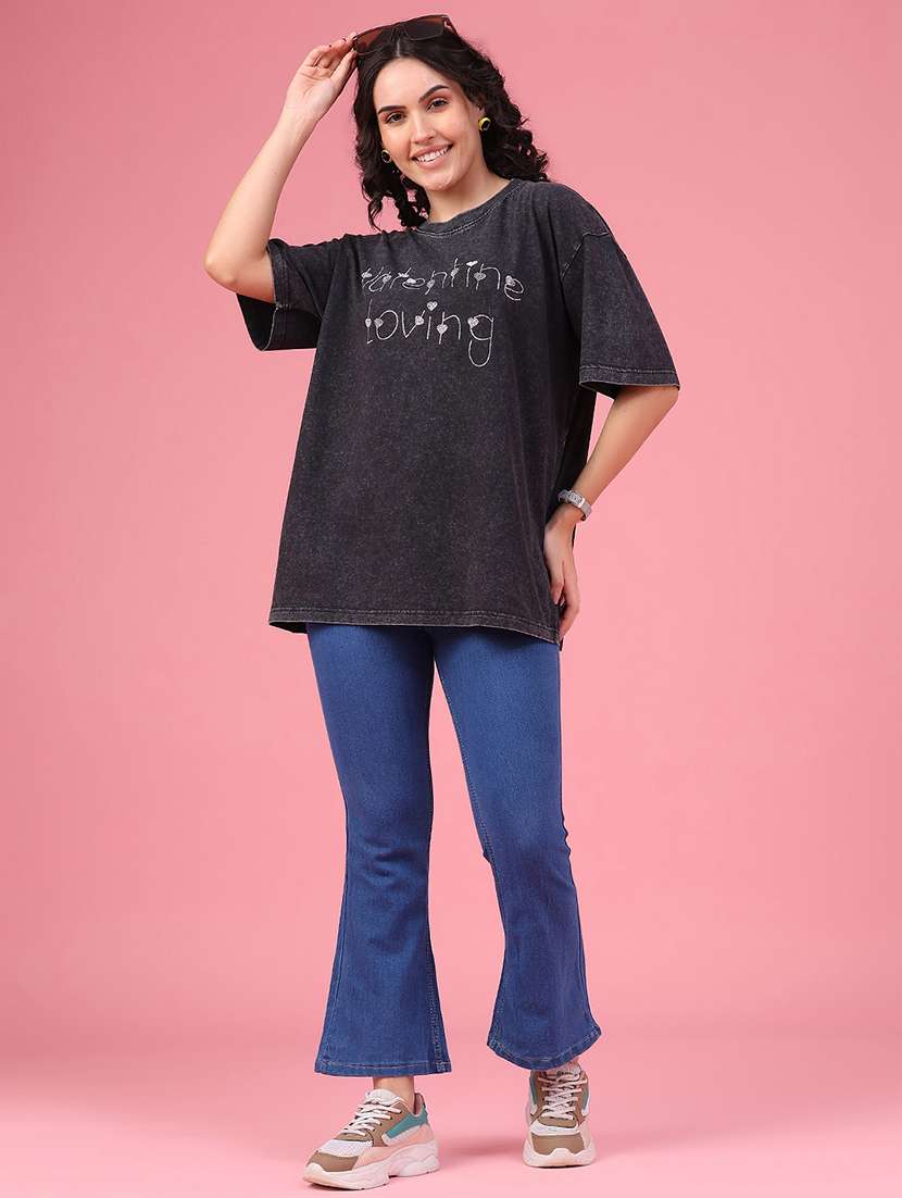 women solid mid rise bootcut jeans - 22486544 -  Standard Image - 5
