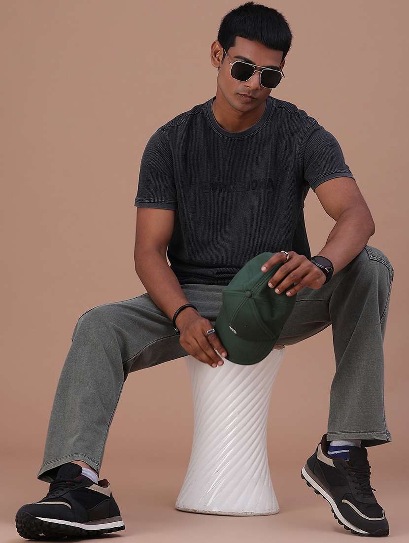Men Textured Mid Rise Full Length Track Pant - 22486620 -  Standard Image - 5