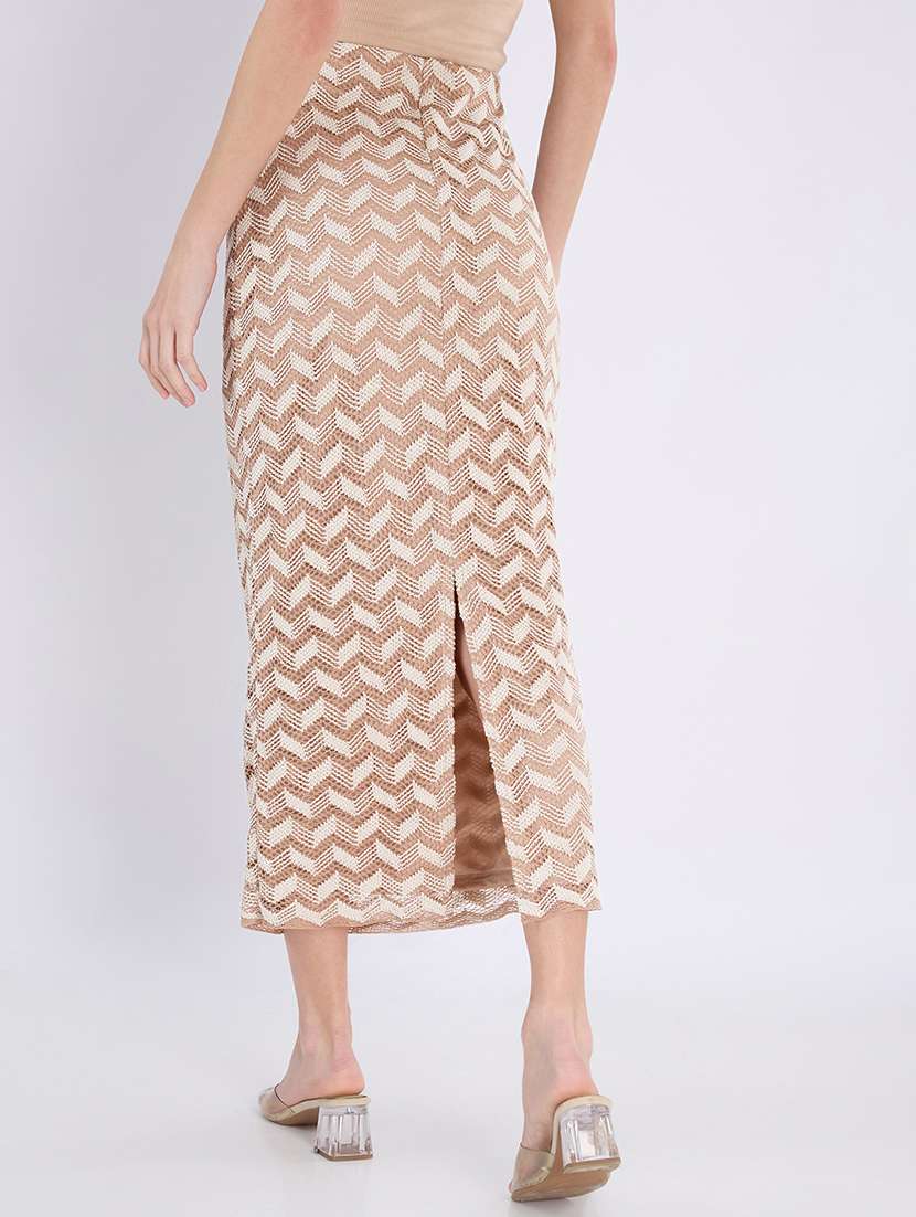 girls crochet chevron pencil midi skirt - 22486710 -  Standard Image - 3