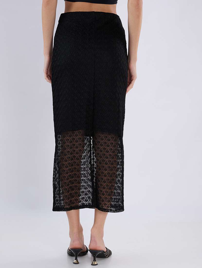 girls crochet chevron pencil midi skirt - 22486711 -  Standard Image - 3