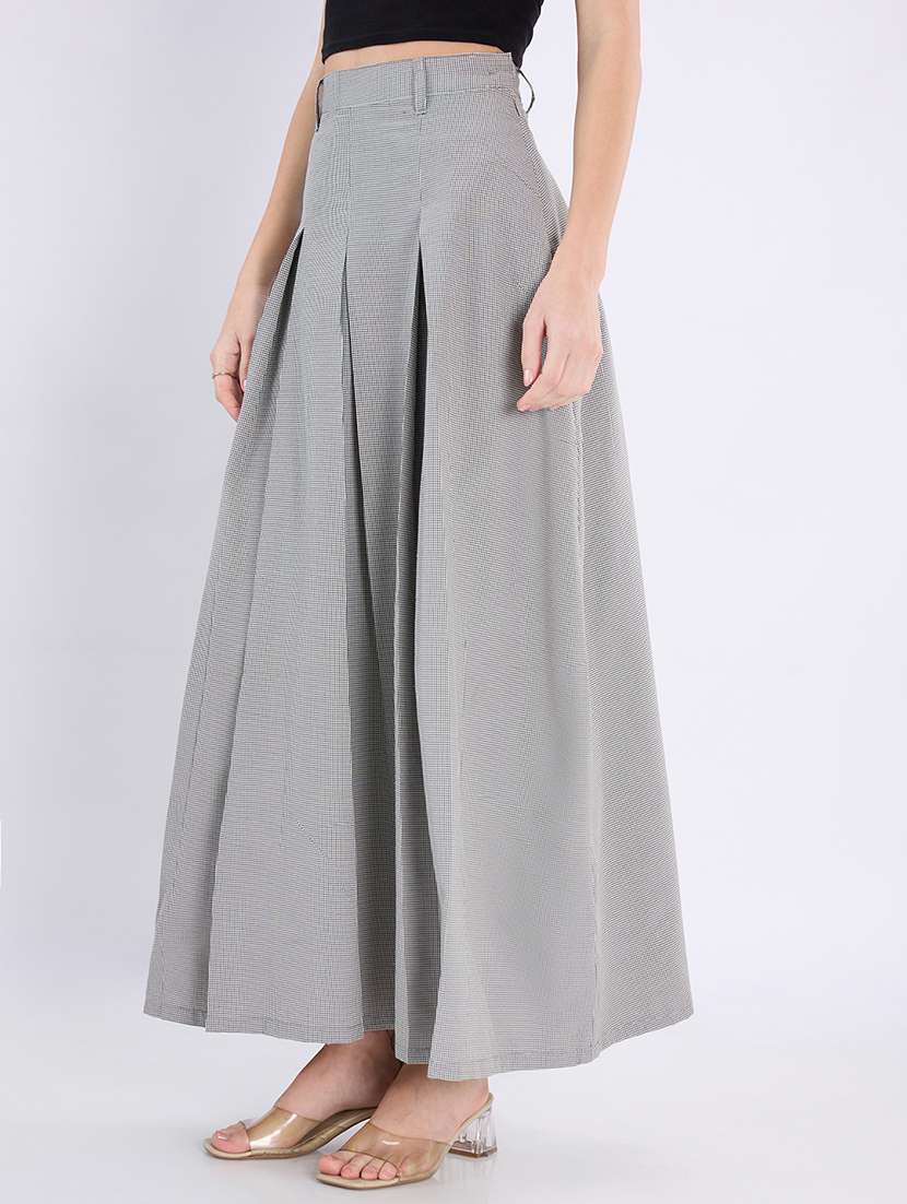 girls pleated flared maxi skirt high rise - 22486722 -  Standard Image - 3