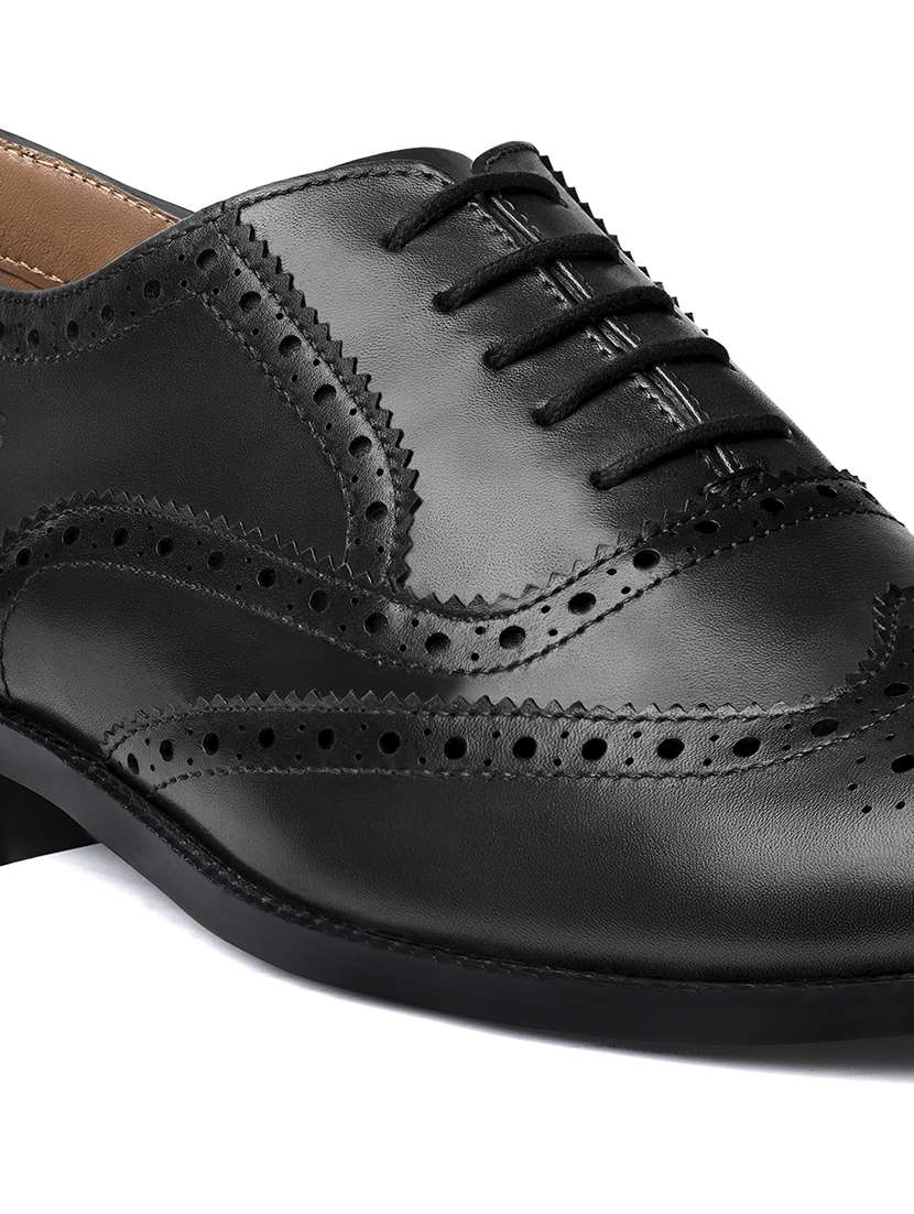 men black lace-up brouge - 22486856 -  Standard Image - 3