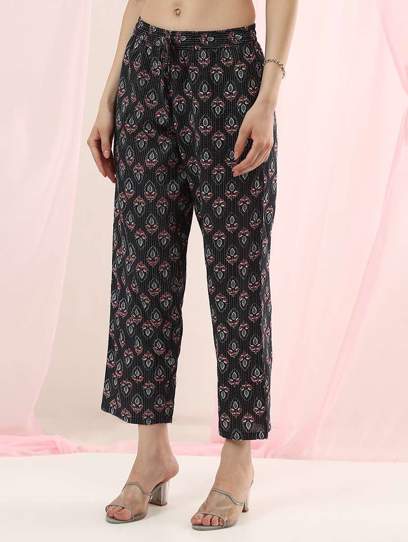 girls floral print cotton blend kurta pant set - 22486920 -  Standard Image - 5