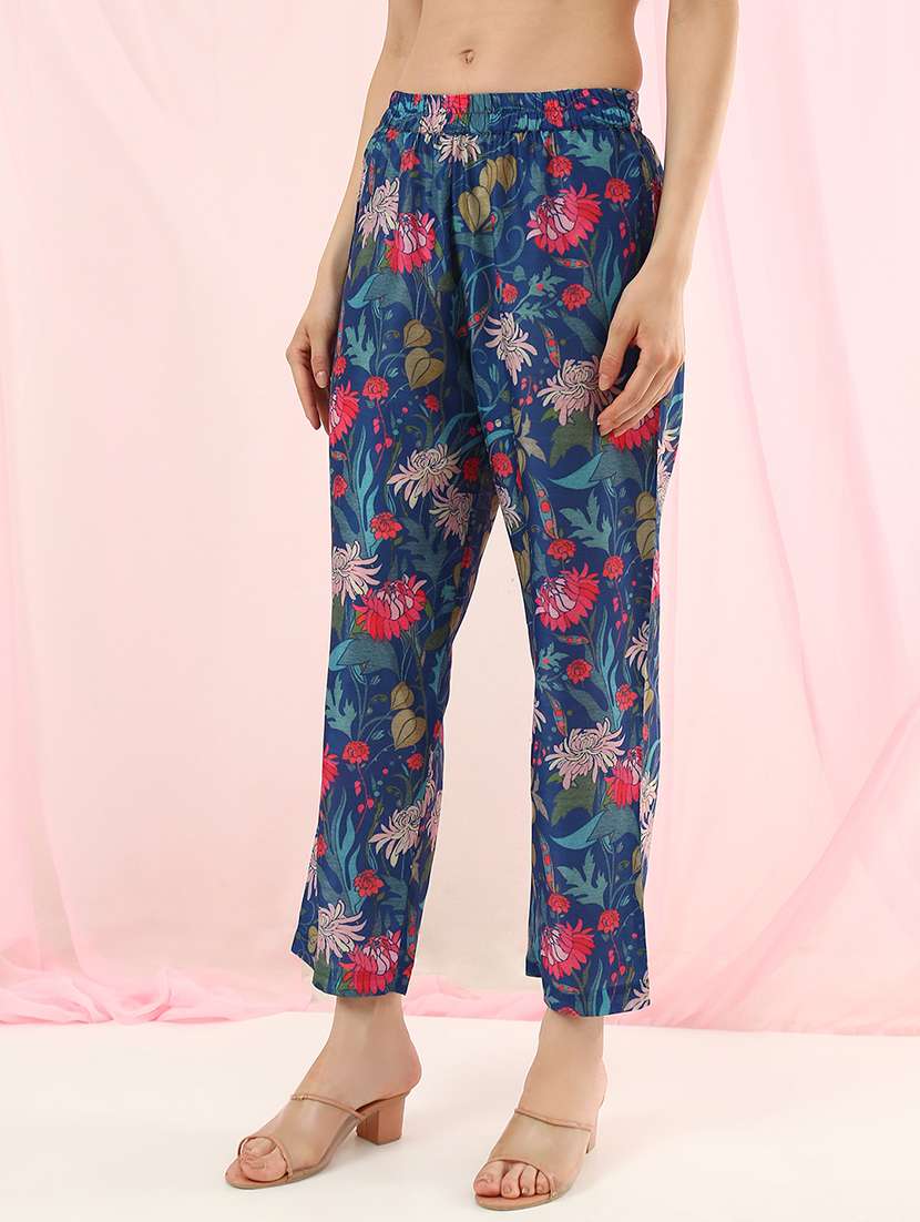 girls polyester floral kurta pant set - 22486927 -  Standard Image - 5