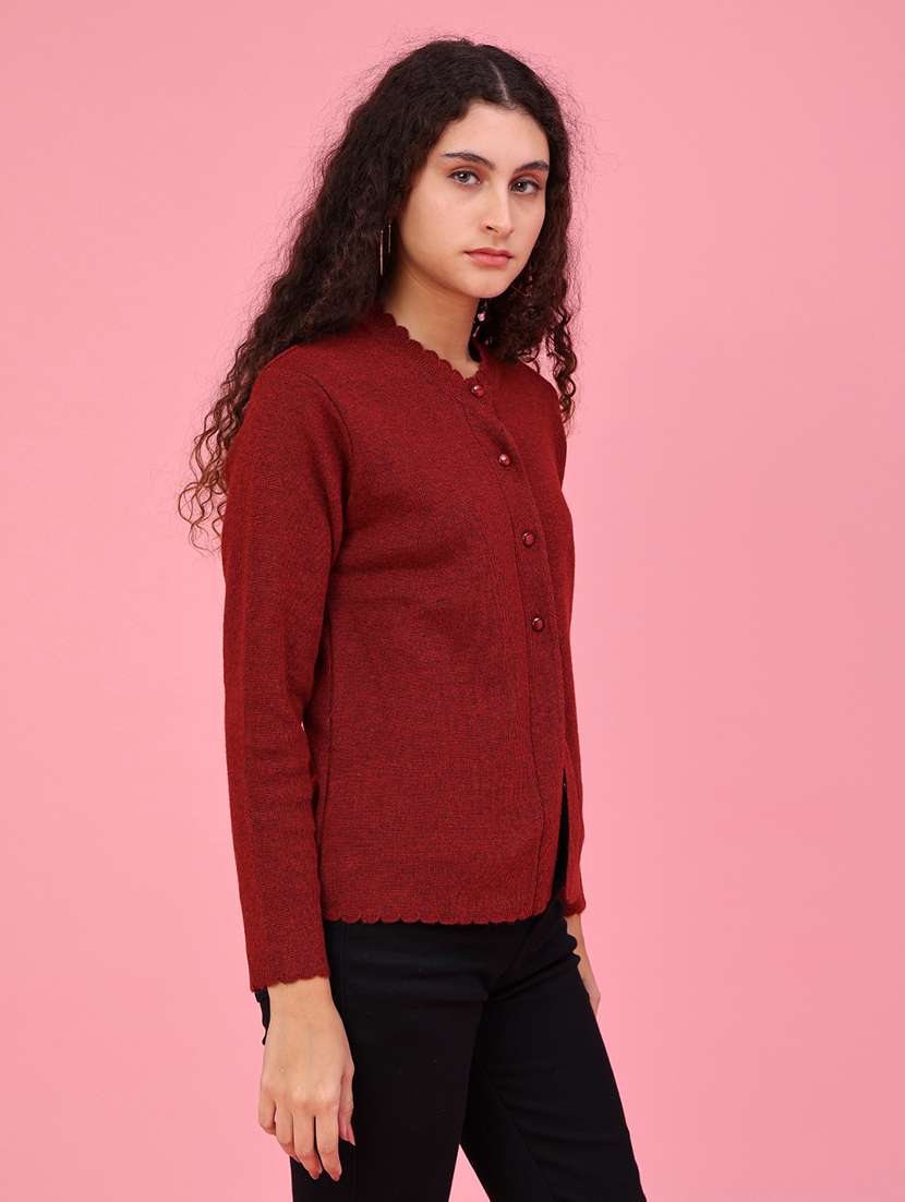 Women Solid Long Sleeve Cardigan - 22488278 -  Standard Image - 3
