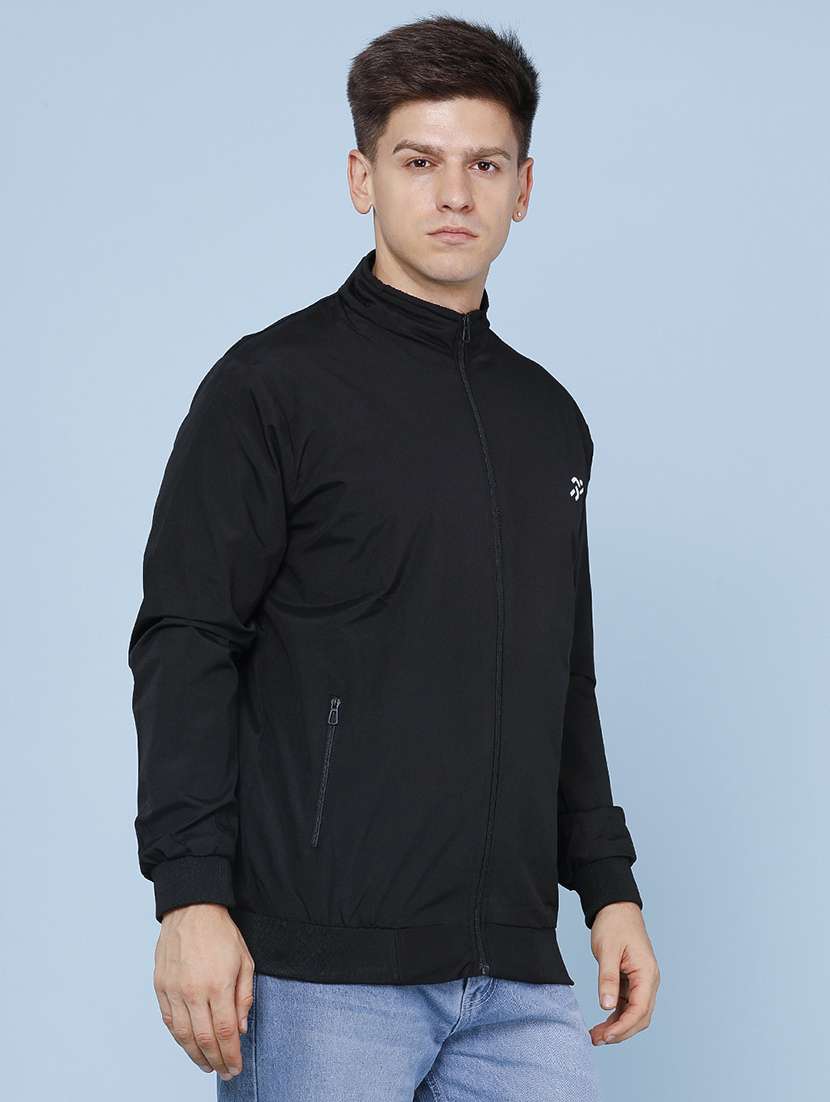 men solid long sleeve lightweight bomber jacket - 22489168 -  Standard Image - 3