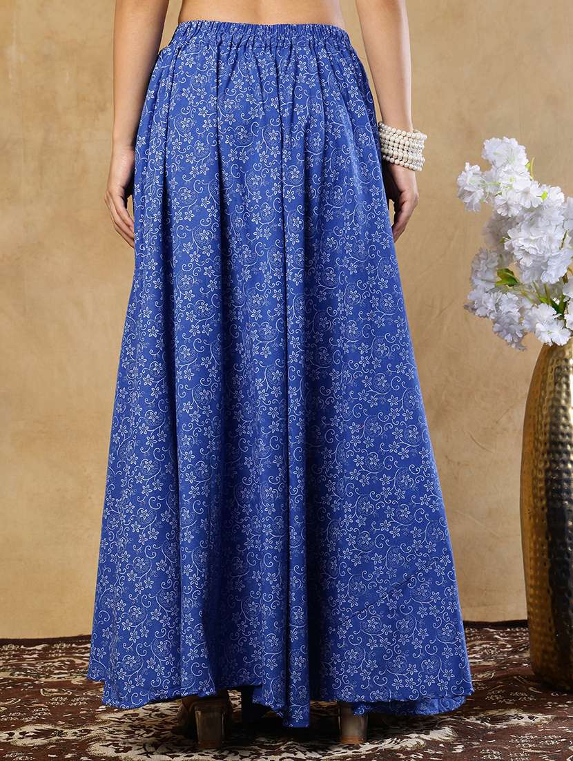 girls printed cotton a-line maxi skirt - 22489346 -  Standard Image - 3