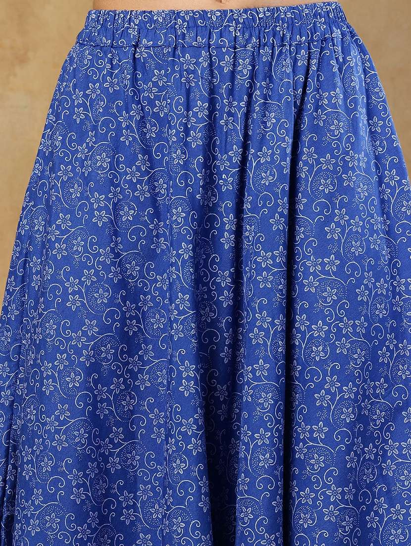 girls printed cotton a-line maxi skirt - 22489346 -  Standard Image - 5