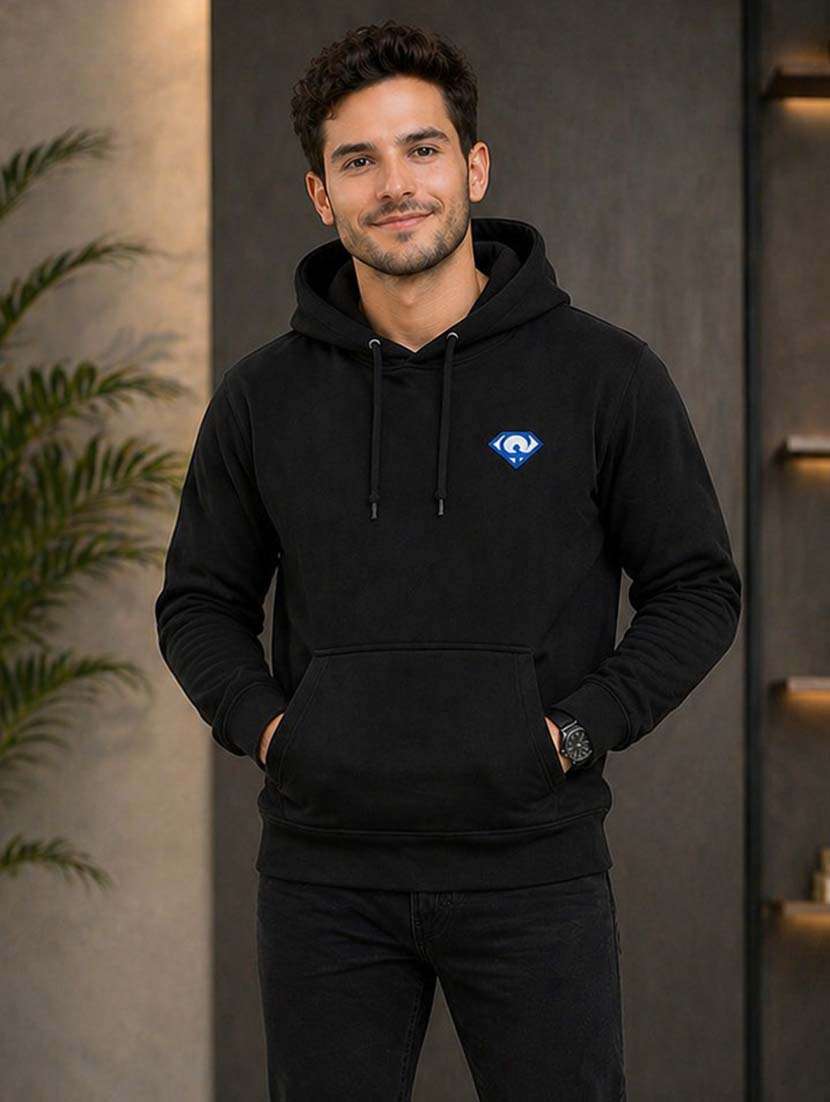 men solid long sleeve regular fit sweatshirt