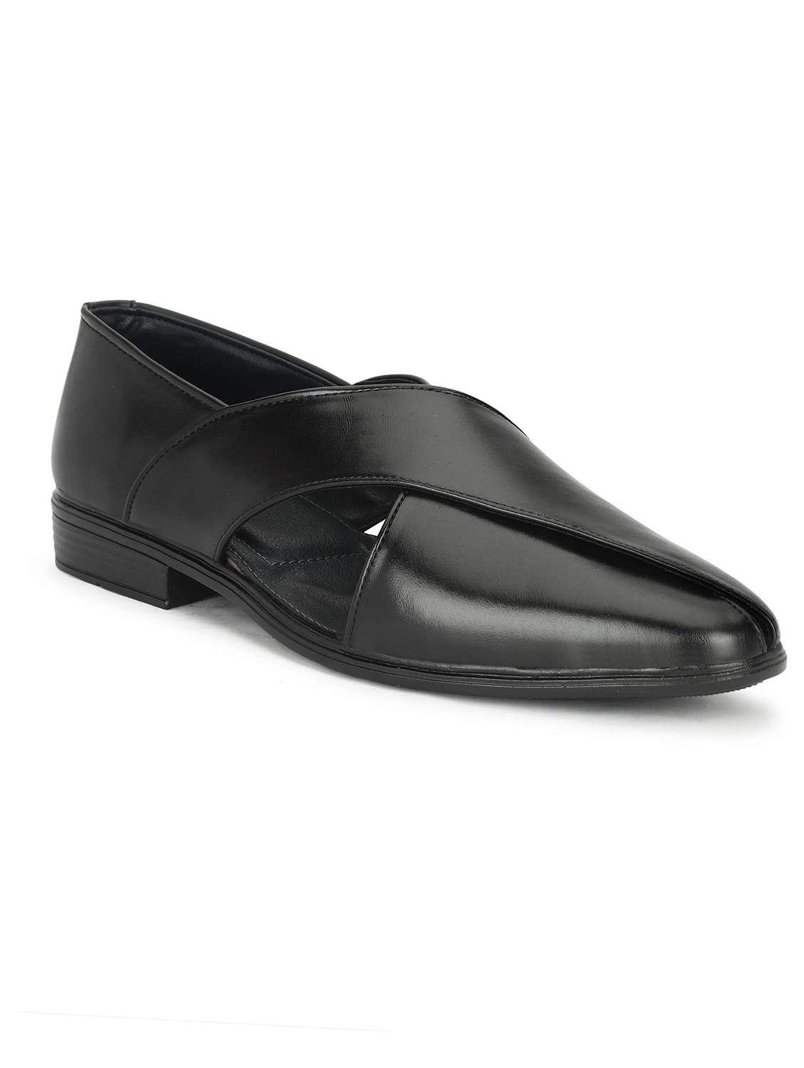 men black slip on sandal